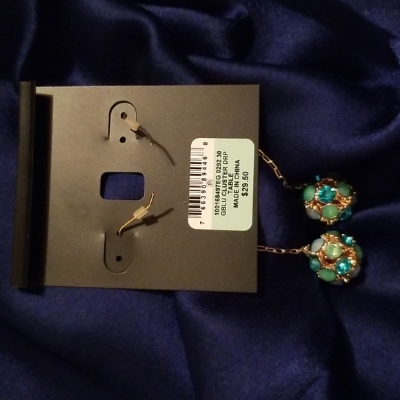 I.N.C. International Concepts Gold-tone Color Pave Fireball Drop Earrings - Picture 5 of 5